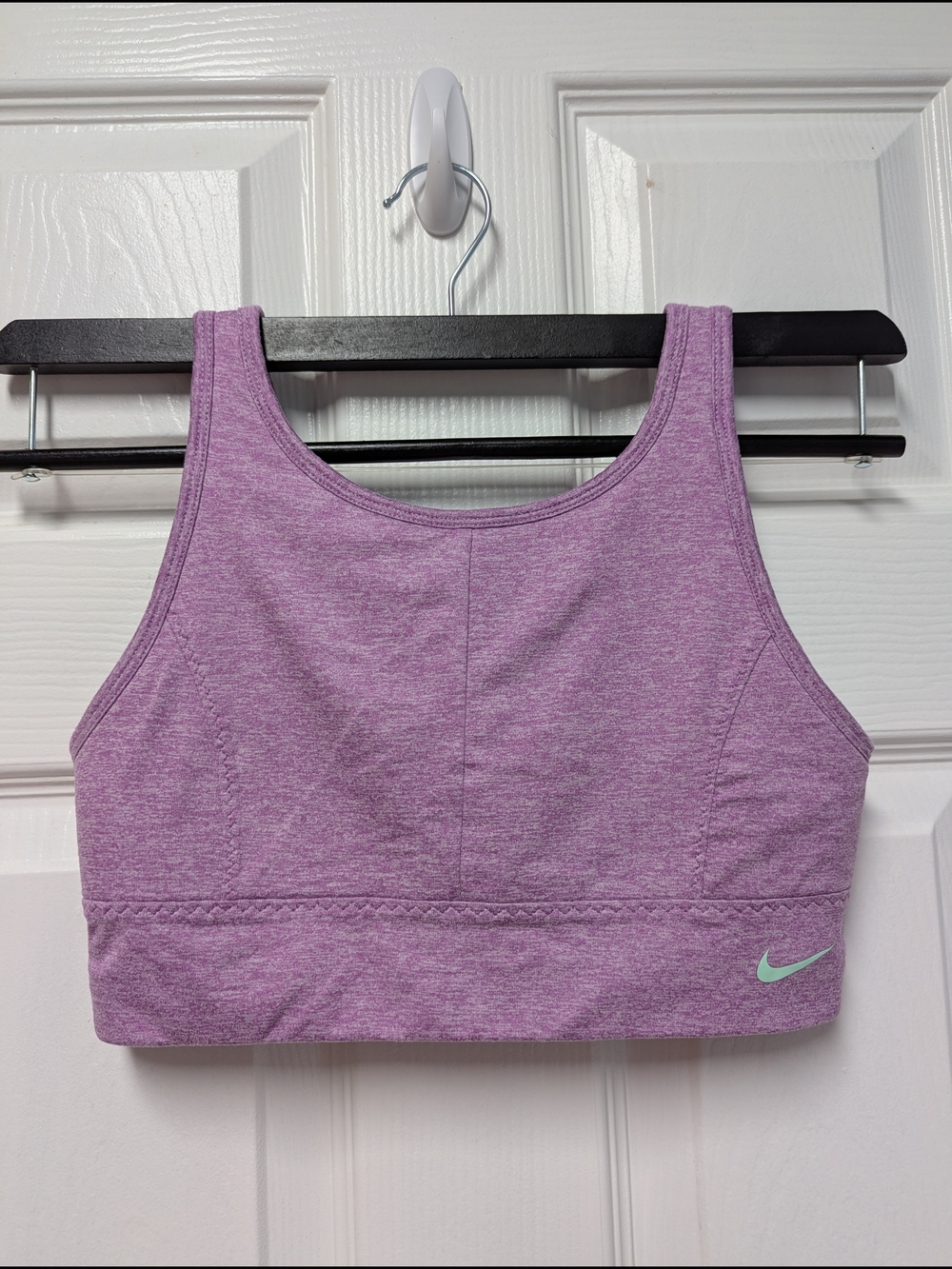 Nike Purple Heather Medium-Support Sports Bra